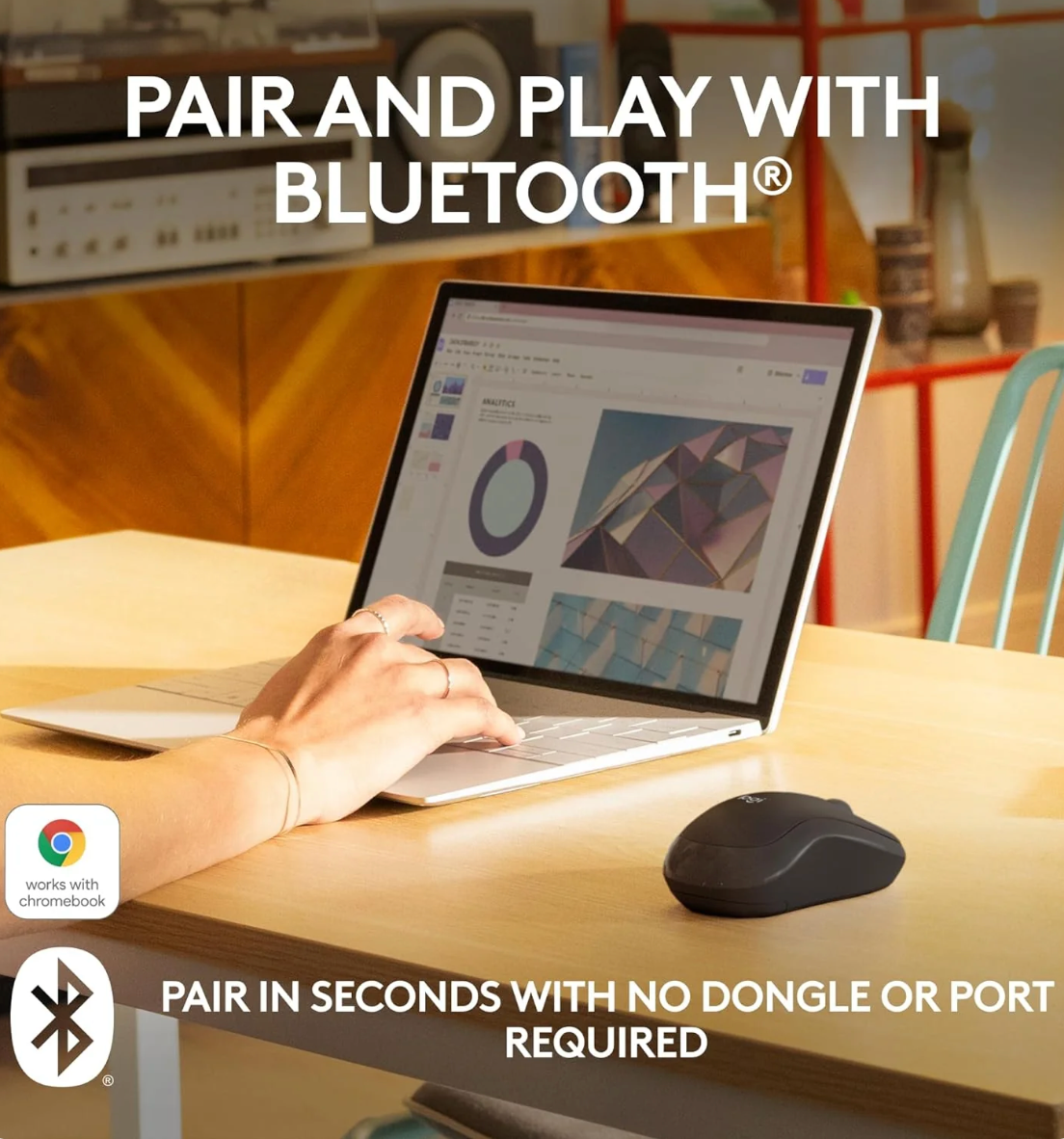 Logitech M240 Silent Bluetooth Mouse – Graphite